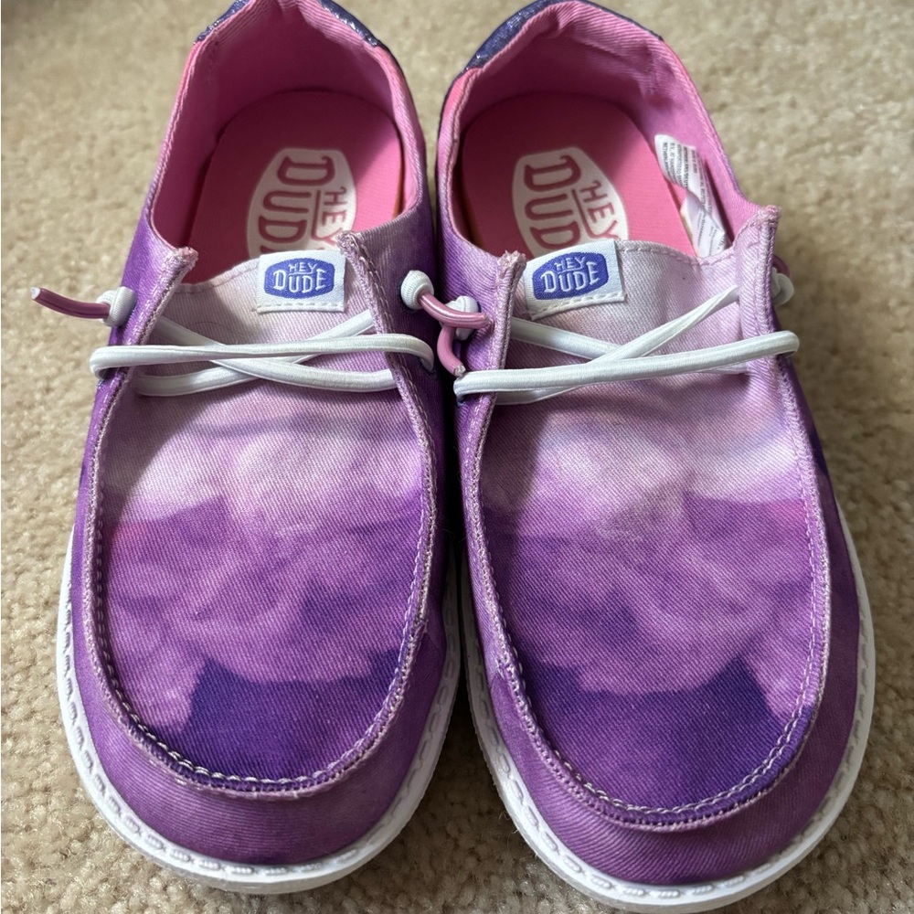 Hey Dude Kids Ombre Purple Sneakers